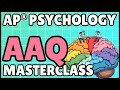 AP Psychology AAQ Masterclass 2026 Mr Carter S Guides