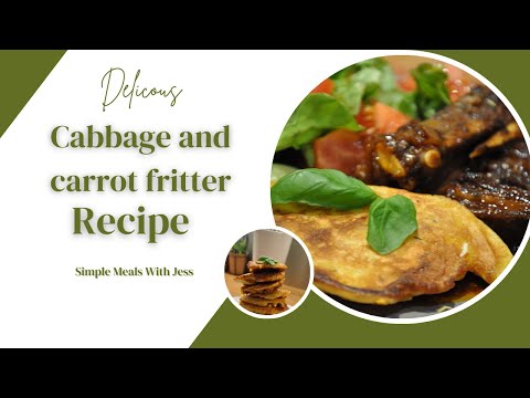 A simple low carb and gluten-free cabbage and carrot fritter recipe.