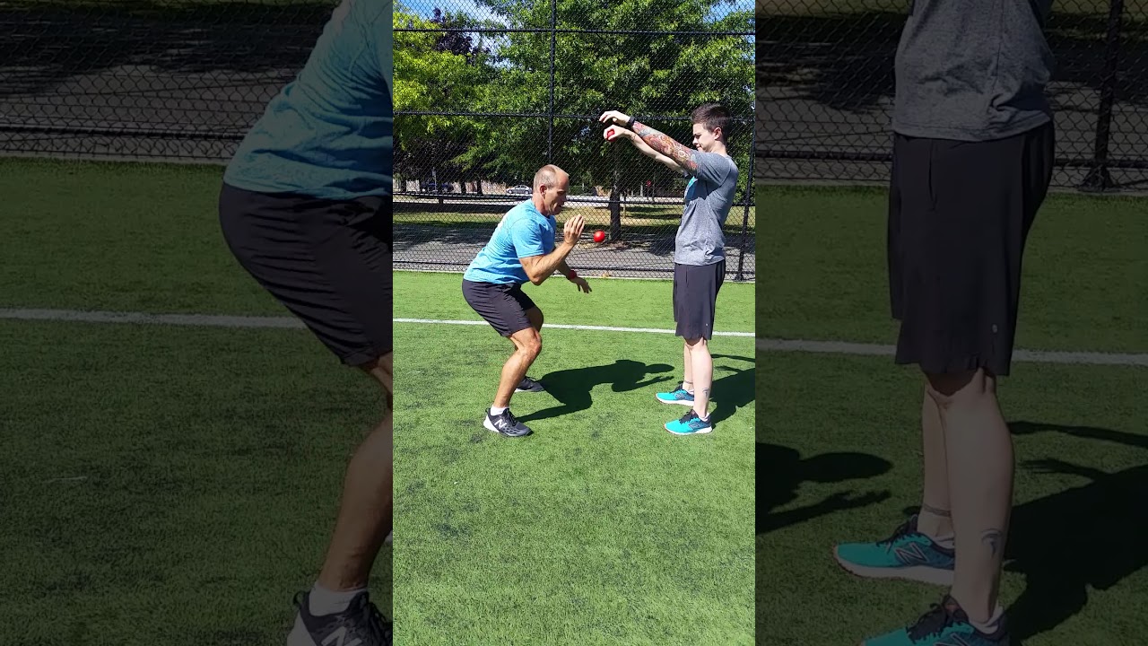 Reaction Ball Around the World Drop Squat & Catch