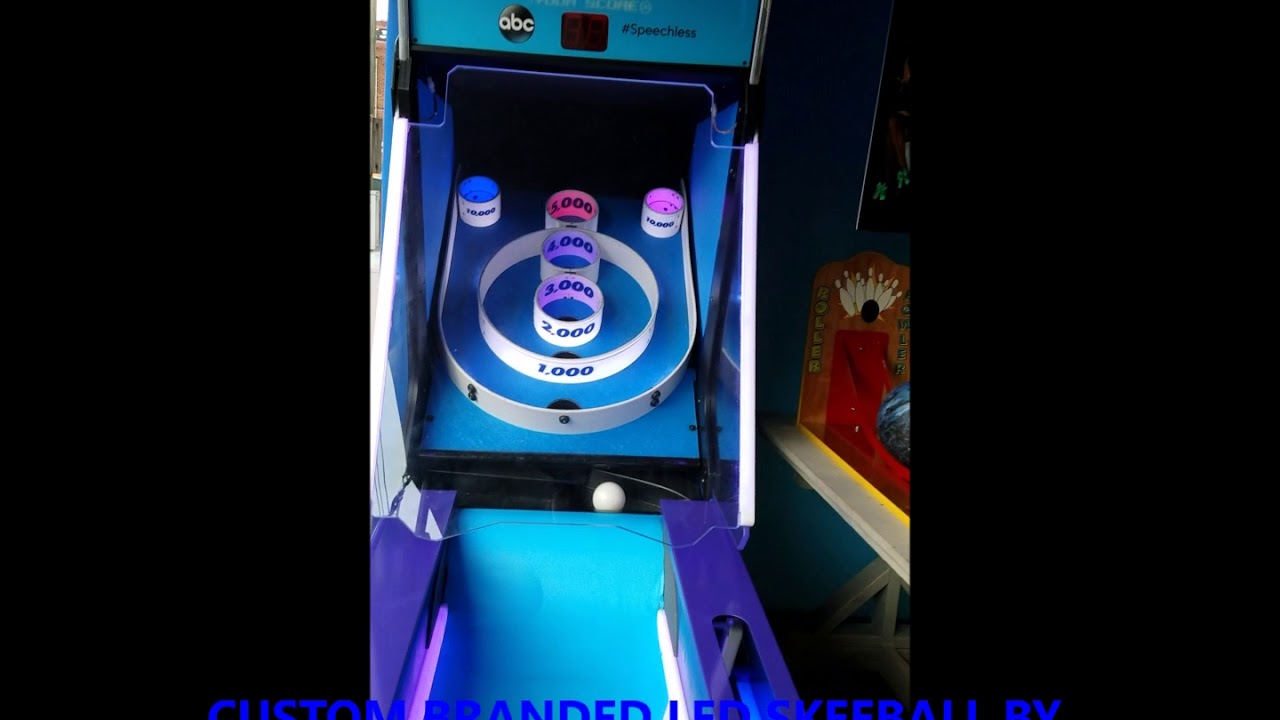 Custom Branded LED Skeeball Arcade Game Rental