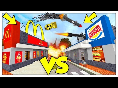LA GUERRA TRA MCDONALD'S E BURGER KING! - Minecraft ITA