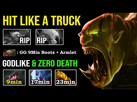 HIT LIKE A TRUCK 100% Counter Offlane Centaur EPIC 9Min Armlet Right Click God 9K Lifestealer DotA 2