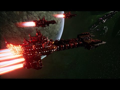 Space Marines vs Tyranids - Classic Battle - Battlefleet Gothic Armada 2