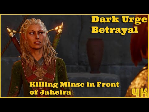 Dark Urge Betrayal: Killing Minsc in Front of Jaheira for Bhaal – Unique Cutscene | Baldur's Gate