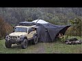 This CAR TENT Is Perfect For RAIN And STORM Solo Camping ASMR