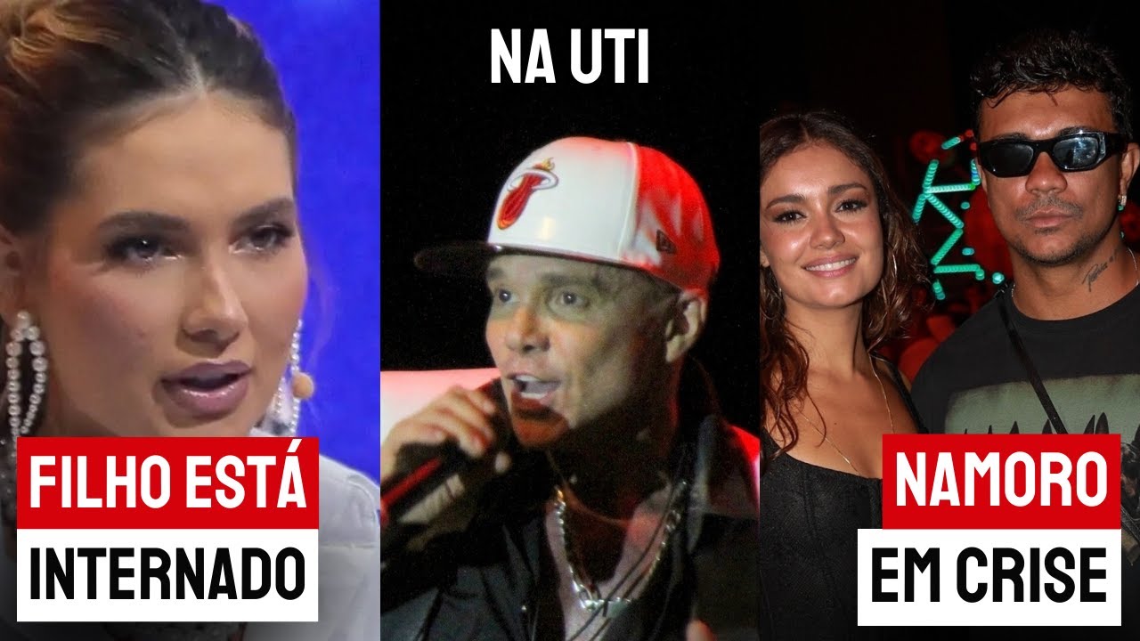 Filho de Virginia internado; Netinho está na UTI; Sophie Charlotte e Xamã em crise