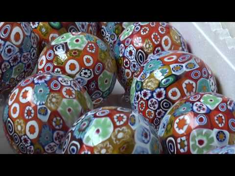 How Murano Glass Millefiori Christmas Ornament Is Made In Venice Italy