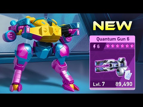 New Update - NEW WEAPON Quantum Gun 6 vs Gauss Rifle vs EM Rifle - Lancer - Mech Arena