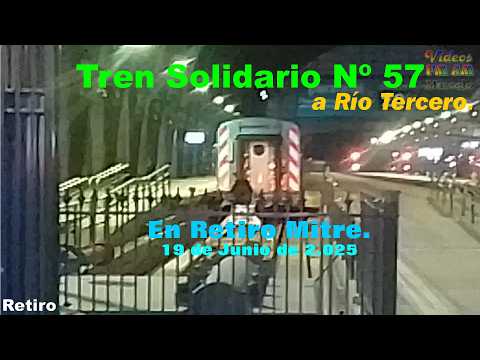Tren Solidario Nº 57; Río Tercero: En Retiro Mitre.