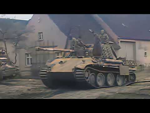 German medium tank Panther Ausf. G captured and used by the US Army, 1945 #ww2 #panzer #documentary