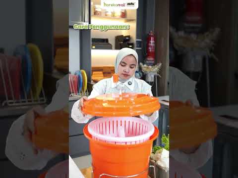 Manual Salad Spinner With Stand Praktis & Stabil Proses Pengeringan Sayur | Mutu MSS-25LS on Youtube