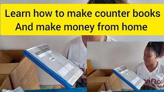 learn how to make counter books and make money from home