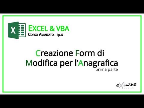 Excel - Modificare dati in una tabella tramite Form con VBA