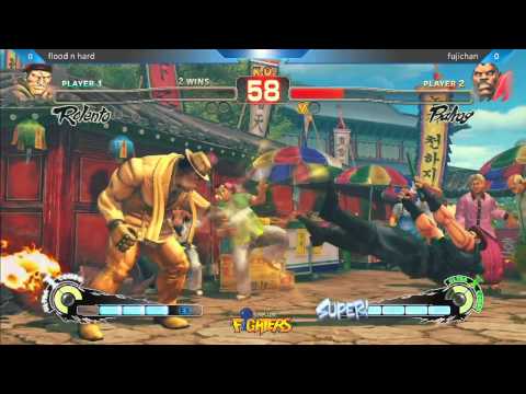 USF4 Flood n hard vs Fujichan - Location Test