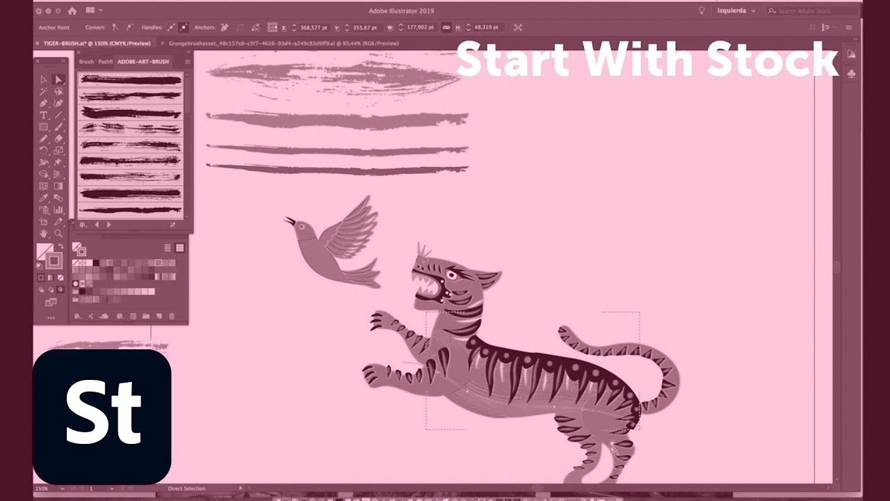 How to Enrich Illustrations with Vector Brushes from Adobe Stock | Adobe Creative Cloud