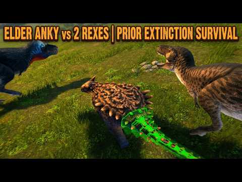 Elder Anky vs 2 Rexes | Prior Extinction Survival