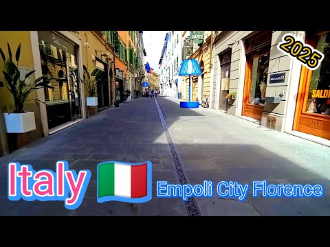 Italy 🇮🇹 Empoli city Florence walking video Beautiful view 🇪🇺