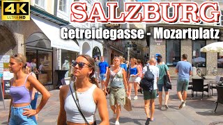 【4K】ヨーロッパを歩こう in ザルツブルク旧市街│お家で海外旅行気分!【Walking in Salzburg 🇦🇹】