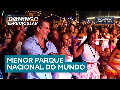 50 por 1: Alvaro Garnero fica frente a frente com o xaréu-gigante durante visita à ilha Moyenne
