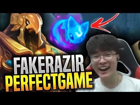 Faker Perfect Game With Azir Showing Some Korean Mechanics- SKT T1 Faker Plays Azir |  FAN LOL