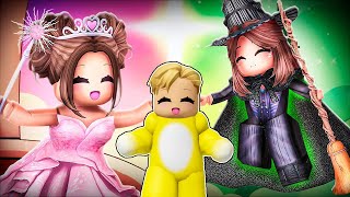 فيلم روبلوكس : ✨????‍♀️ الساحرة الخضراء تتحدى الساحرة الوردية ????‍♀️علشان يتبنّوا ميجو ناين ????????حرب سحرية????????