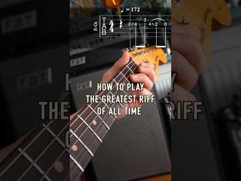 How to Play the Greatest Riff of All Time!