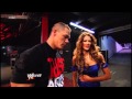 WWE: Eve kissed John Cena - RAW 2012/02/13 ...