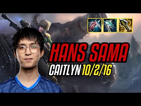 HANS SAMA - CAITLYN - EUW GRANDMASTER - PATCH 11.8