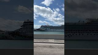 Norwegian Gem docked in Miami! #norwegiancruiseline #norwegiangem #cruiseship #cruise #portmiami