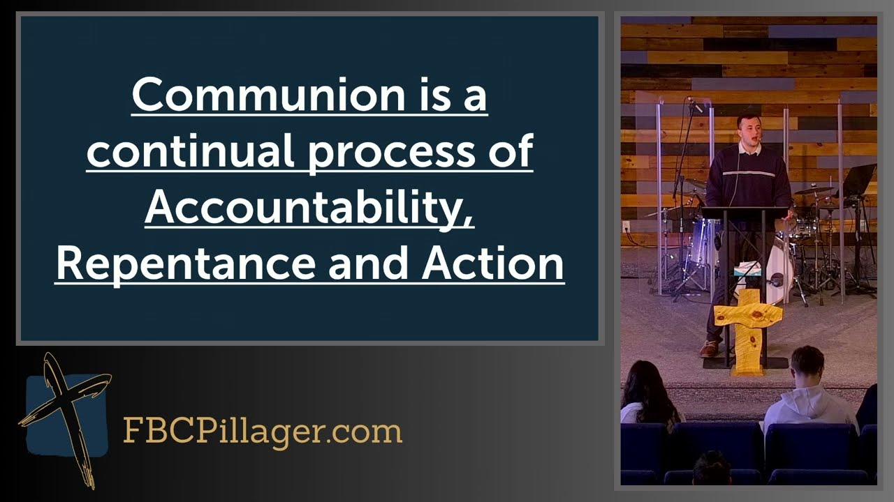 Accountability, Repentance, Reconciliation - FBC Sermon 3/16/25