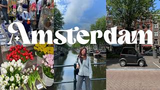 Exploring Amsterdam | Canal Cruise, Markets (Albert Cuyp, Bloemenmarkt) & Dutch Food Travel Vlog