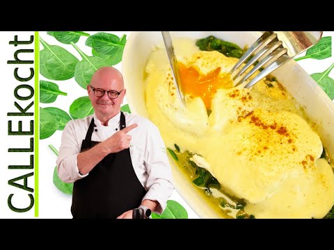 Pochierte Eier nach Omas Rezept. Der Strudel - Trick ist das Geheimnis