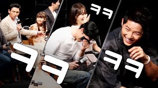 [ENG] Song Joong-ki laughed, because of the child actor's words : movie 'The battleship island' GV video