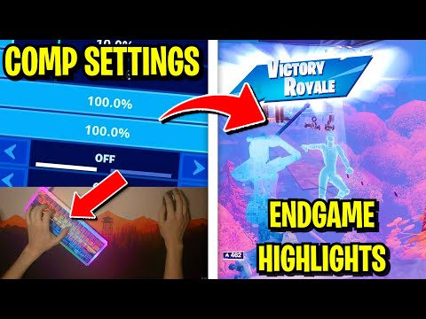 Best Competitive Fortnite Settings Season 8! + Endgame Arena Highlights With HANDCAM!