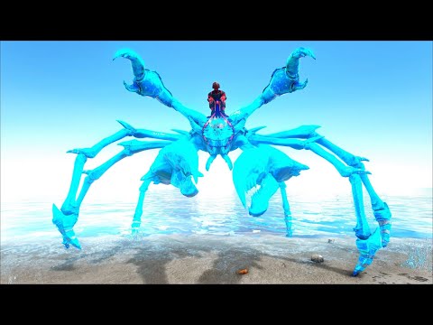 GIANT KING CRAB PRIMAL KARKINOS !!! ARK Survival Evolved Pugnacia Dinos ARK MODDED E16