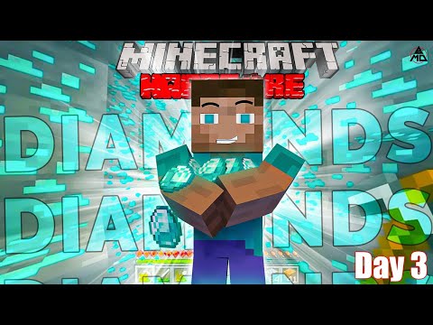 EPIC FIND: Diamond Discovery Day 3 in Minecraft Hardcore