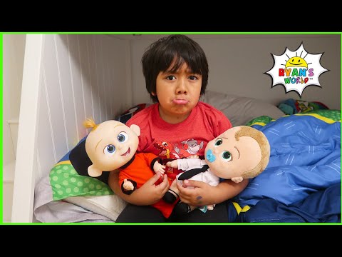 Ryan pretend play babysitting with 1 hr fun kids story!!!