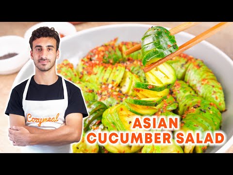 Asian Cucumber Salad Recipe 🥒✨ Addictively Crunchy, Tangy and Savory