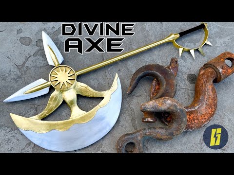 Forging DIVINE AXE RHITTA Out of Rusted Iron HOOK - The Seven Deadly Sins