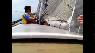preview picture of video 'Sailboat Racing (Regatta) at Perry Lake Yacht Club'