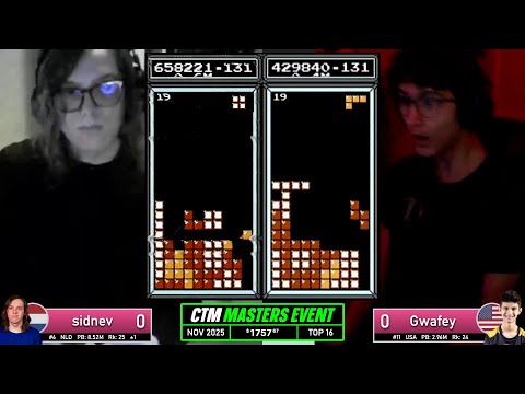NO CAP RETURNS!! Sidnev, Gwafey | Top 16 | NO CAP NOVEMBER 2025 | Classic Tetris Monthly