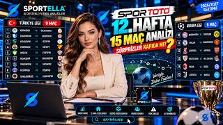 🔥 SPOR TOTO 12. HAFTA TAHMİNLERİ | DEV MAÇLAR, SÜRPRİZ RİSKİ! 15 MAÇ ANALİZİ ⚽