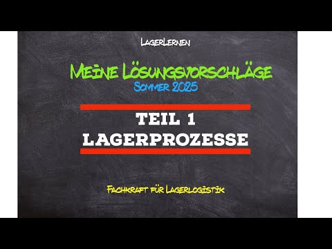 Chamber of Commerce and Industry (IHK) exam summer 2025 | My suggested solutions for Part 1 (Ware...