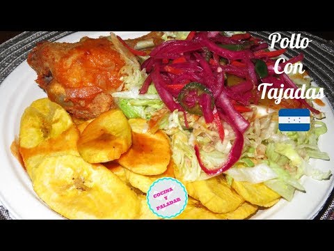 How to make Pollo con Tajadas (Honduran)