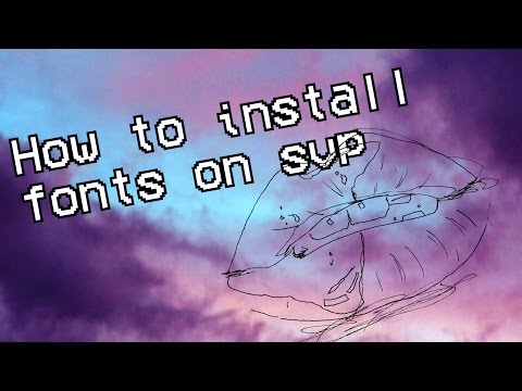 tutorial #1 - how to install fonts on svp