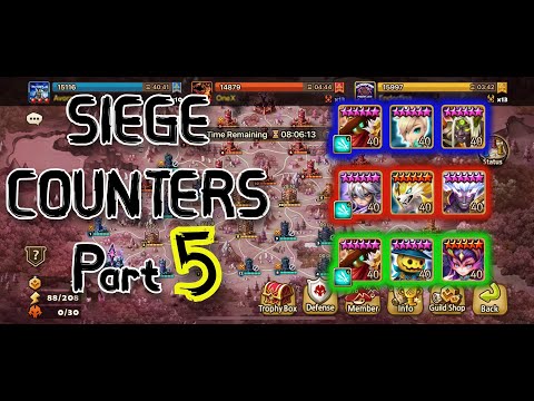 Siege Defense Counters Part 5 - Summoners War