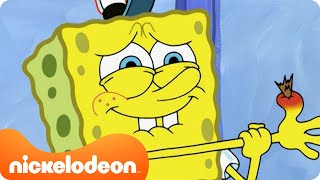 SpongeBob | SpongeBob ma drzazgę 🤕 | Nickelodeon Polska
