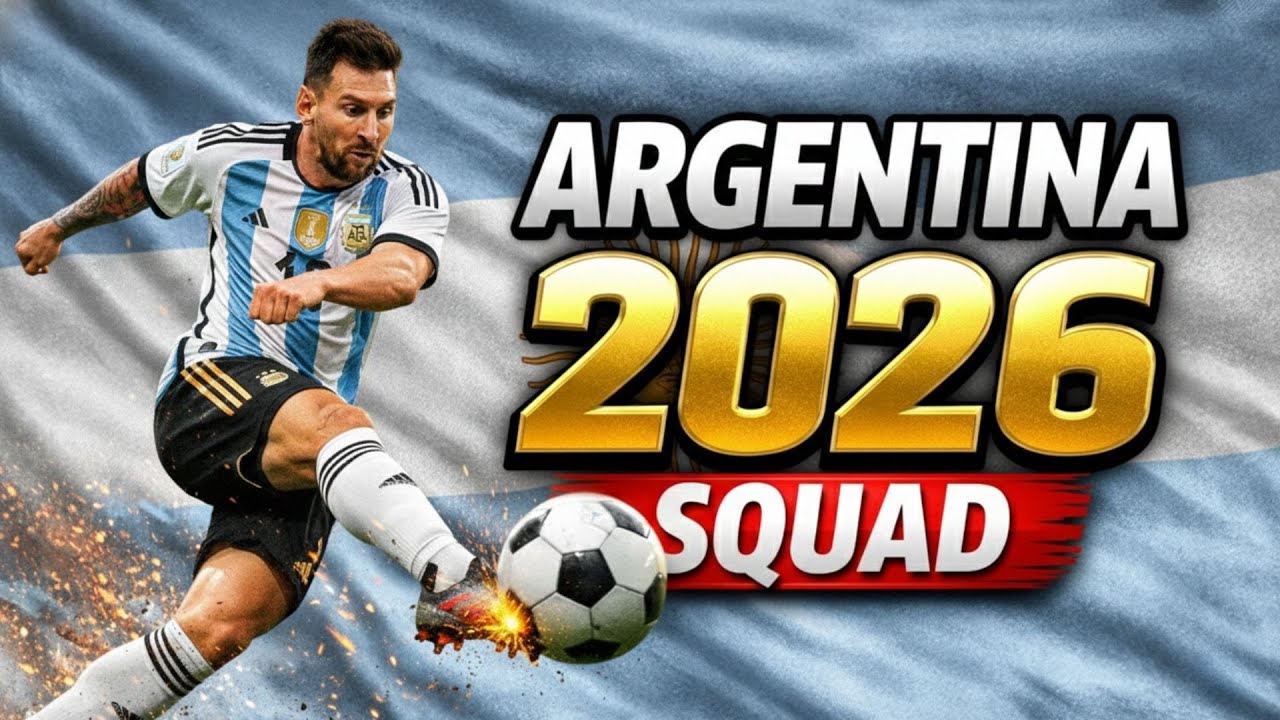 Argentina’s Final 26-Man Squad for World Cup 2026 | Full Prediction & Analysis 🇦🇷⚽