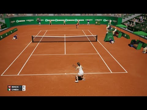 Belinda Bencic vs Deborah Chiesa - AO International Tennis PS4 Gameplay