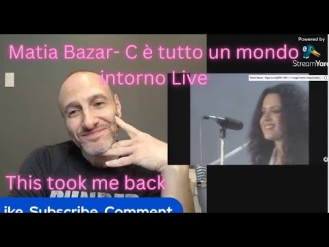 Matia Bazar  C è tutto un mondo intorno Live 1981  Reaction subtitles